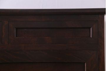 中古　松本民芸家具　リメイク　深みのある色合いがシックなチェスト(ローチェスト、リビングボード、引き出し)