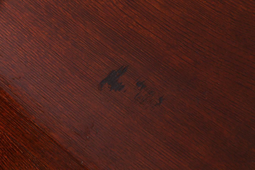 アンティーク家具　和製アンティーク　三方ケヤキ材　漆塗り　両面使いができる上品な小引き出し