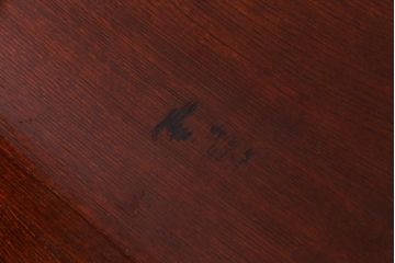 アンティーク家具　和製アンティーク　三方ケヤキ材　漆塗り　両面使いができる上品な小引き出し