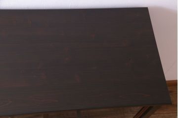 アンティーク家具　和製アンティーク　鉄脚付き　和モダンにおすすめな味わいのあるリメイク戸棚(収納棚、飾り棚)