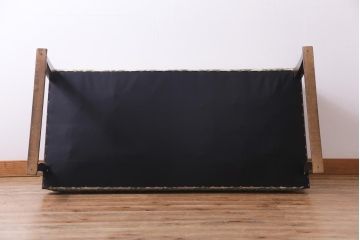 ヴィンテージ家具　昭和初期　レア物　オリジナル座面　大正ロマンの雰囲気漂うビンテージソファ(2人掛けソファ、長椅子)