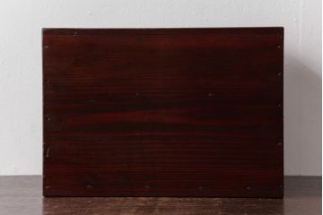 レトロ家具　昭和レトロ　古い木の風合いが味わい深い小引き出し(引き出し)