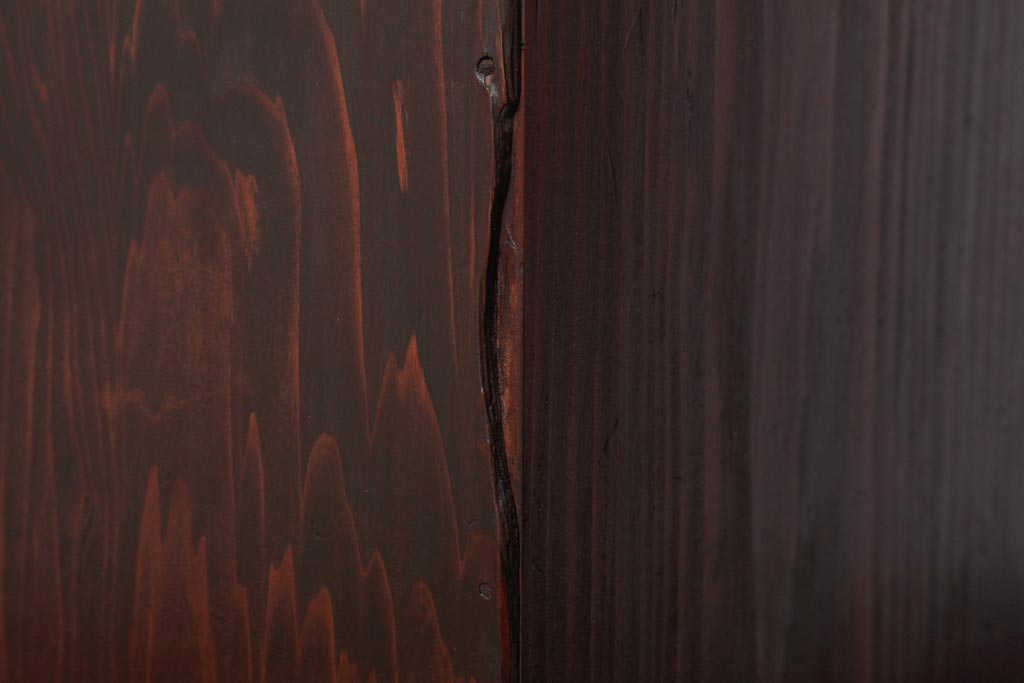 アンティーク家具　和製アンティーク　シンプルで味わいのある小引き出し(卓上収納)