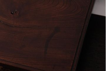 アンティーク雑貨　和製アンティーク　総ケヤキ材　そろばんの玉のような脚の形が印象的な花台(飾り台)