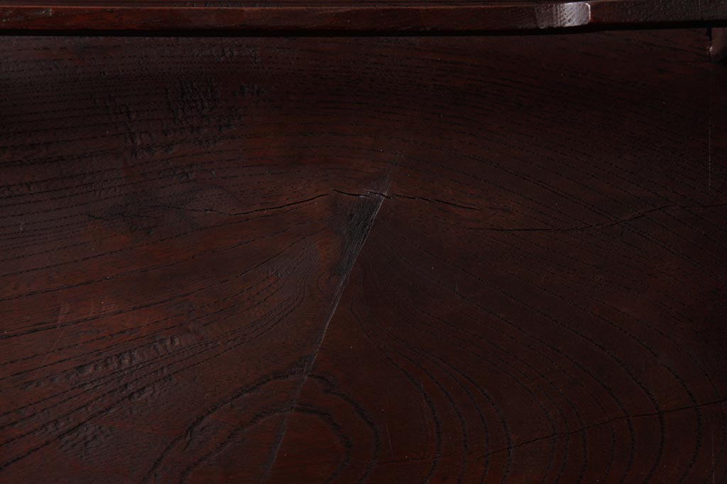 アンティーク雑貨　和製アンティーク　総ケヤキ材　そろばんの玉のような脚の形が印象的な花台(飾り台)