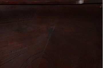 アンティーク雑貨　和製アンティーク　総ケヤキ材　そろばんの玉のような脚の形が印象的な花台(飾り台)