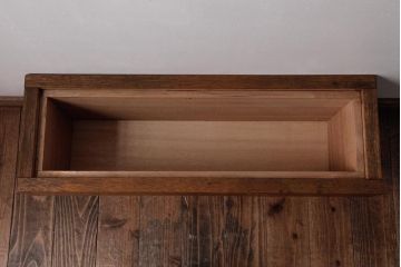 アンティーク雑貨　昭和中期　ラワン材　レトロな雰囲気の小物入れ(収納、花台、飾り台)
