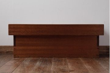 アンティーク雑貨　昭和中期　ラワン材　レトロな雰囲気の小物入れ(収納、花台、飾り台)