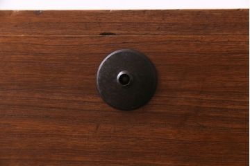 アンティーク家具　昭和初期　総桐材　モダンなデザインが目を引く箪笥ローボード(ローチェスト、衣装箪笥、桐箪笥、桐たんす)