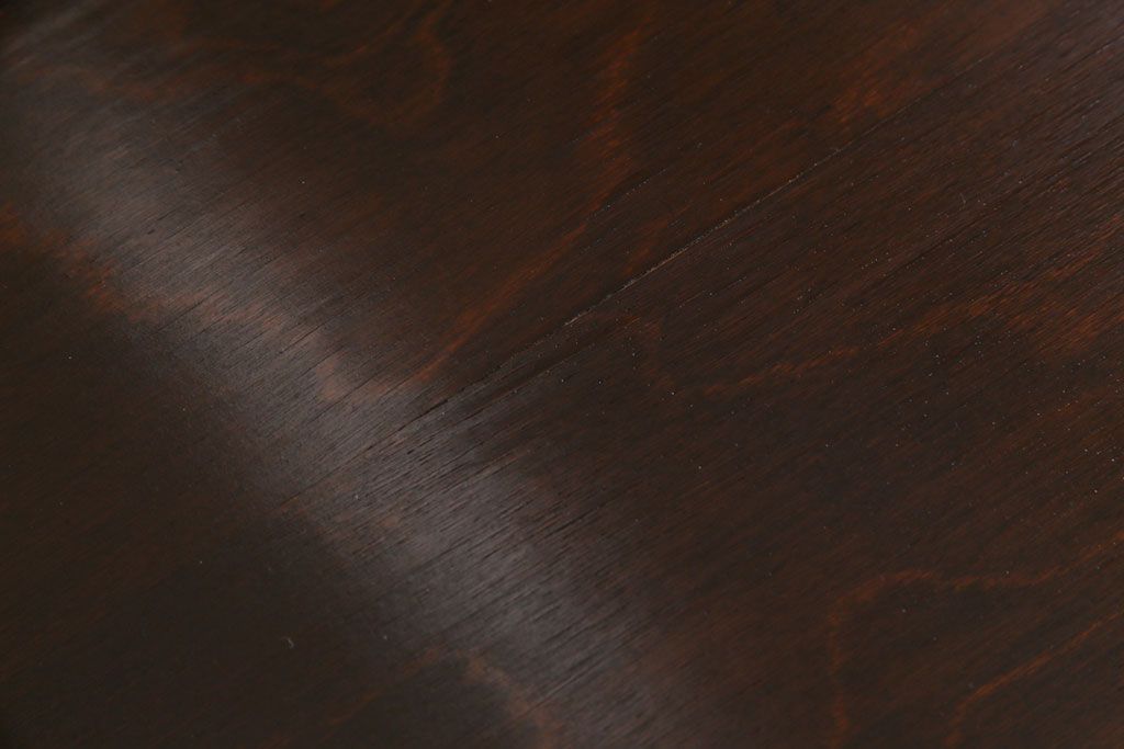 中古　北海道民芸家具　脚付き 落ち着きある色合いのサイドボード(収納棚、戸棚)(定価38万円)(3)