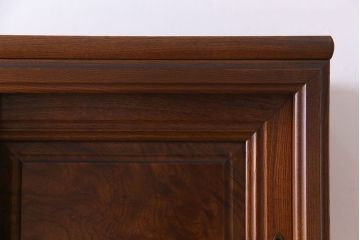 アンティーク家具　上手物　銅金具　三方ケヤキ無垢材　玉杢が美しい上手物の重ね箪笥(衣装箪笥、引き出し)