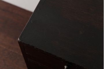 アンティーク家具　和製アンティーク　栗材　丸い取っ手がかわいらしいモダンな小引き出し
