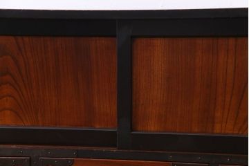 アンティーク家具　和製アンティーク　大正期　漆塗り　上質な空間を演出してくれる佐渡小木箪笥ローボード(佐渡箪笥、リビングボード、収納棚)