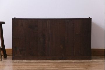 アンティーク家具　昭和初期　総桐材　古い木の質感が味わい深い箪笥ローチェスト(衣装箪笥、引き出し、桐箪笥、桐たんす)