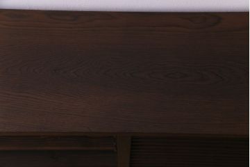 ラフジュ工房オリジナル　天板ナラ材　古い建具を利用した味わいのあるローボード(収納棚、戸棚)