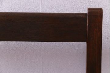 レトロ家具　昭和レトロ　ナラ材　古い木味が味わい深いアンティークベンチ(長椅子)