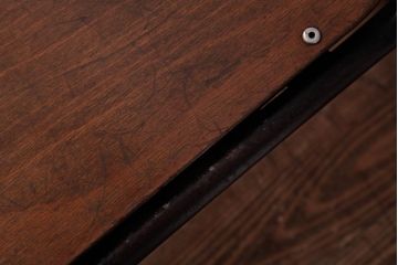 ヴィンテージ家具　ヨーロッパビンテージ　レトロな佇まいのスクールチェア(キッズチェア、鉄脚チェア、椅子)(1)