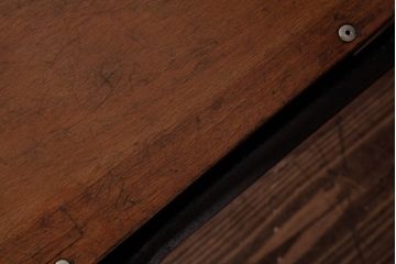 ヴィンテージ家具　ヨーロッパビンテージ　レトロな佇まいのスクールチェア(キッズチェア、鉄脚チェア、椅子)(3)