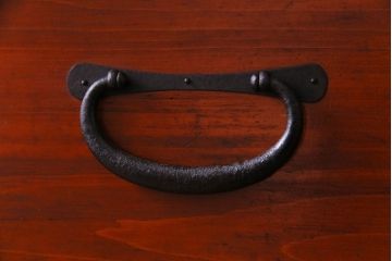 アンティーク家具　和製アンティーク　明治期　ヒノキ材　存在感抜群の観音開き箪笥ローボード(ローチェスト、衣装箪笥)