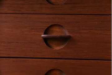 ヴィンテージ家具　北欧ビンテージ　デンマーク　作業台付き　お気に入りを並べて使えるカップボード(ブックシェルフ、陳列棚、オープンラック)(1)