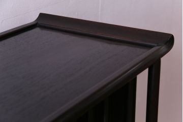 アンティーク家具　和製アンティーク　上手物!　深みのある漆塗りが美しい唐木指物の飾り棚(茶棚、戸棚)