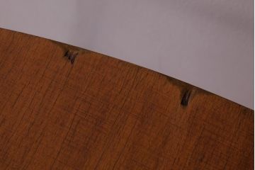 ヴィンテージ家具　ヨーロッパビンテージ　使い込まれた風合いが魅力のスクールチェア(キッズチェア、鉄脚チェア、椅子)(3)