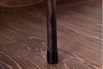 ヴィンテージ家具　ヨーロッパビンテージ　レトロな佇まいのスクールチェア(キッズチェア、鉄脚チェア、椅子)2脚セット