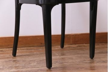 ヴィンテージ家具　イギリスビンテージ　オレンジの座面が可愛らしいレトロモダンなチェア(ダイニングチェア、椅子)(2)