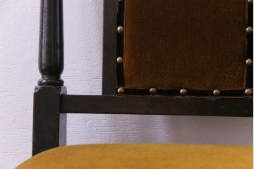 アンティーク家具　大正ロマン　ナラ材　エレガントな佇まいのアンティークチェア(ダイニングチェア、椅子)