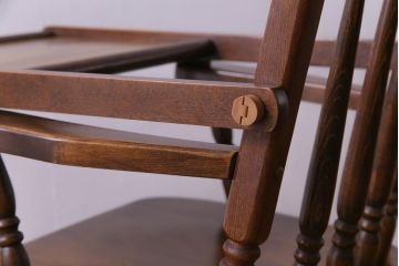 ヴィンテージ家具　ビンテージ　柏木工　品のある佇まいが魅力の作業台付きチャイルドチェア(子供椅子)