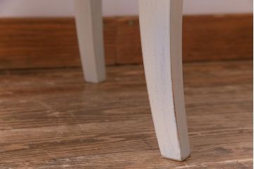 ペイント家具　リメイク　天童木工　フレンチテイストにも活躍するラウンドテーブル(サイドテーブル、センターテーブル)(1)
