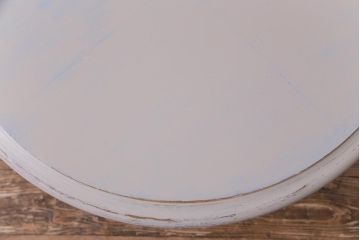 ペイント家具　リメイク　天童木工　フレンチテイストにも活躍するラウンドテーブル(サイドテーブル、センターテーブル)(1)