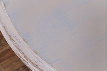ペイント家具　リメイク　天童木工　フレンチテイストにも活躍するラウンドテーブル(サイドテーブル、センターテーブル)(2)