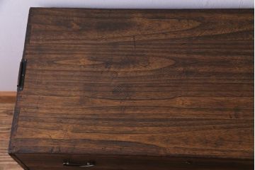 アンティーク家具　和製アンティーク　リメイク　桐材　シンプルな作りが味わい深いサイドチェスト(サイドボード、引き出し)