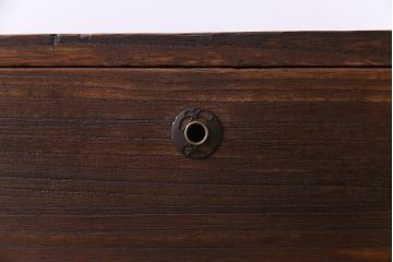 アンティーク家具　和製アンティーク　リメイク　桐材　シンプルな作りが味わい深いサイドチェスト(サイドボード、引き出し)