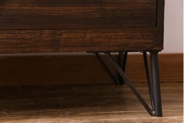 アンティーク家具　和製アンティーク　リメイク　桐材　シンプルな作りが味わい深いサイドチェスト(サイドボード、引き出し)