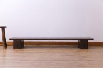 和製アンティーク　リメイク　小引き出し付きで便利な組み立て式裁ち板(座机、ローテーブル、作業台)