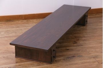 和製アンティーク　リメイク　小引き出し付きで便利な組み立て式裁ち板(座机、ローテーブル、作業台)