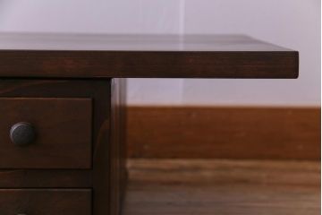 和製アンティーク　リメイク　小引き出し付きで便利な組み立て式裁ち板(座机、ローテーブル、作業台)