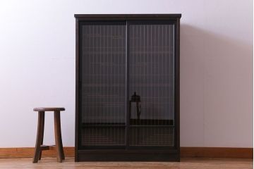 ラフジュ工房オリジナル　書院戸をリメイクした上品な戸棚(組子、収納棚、サイドボード)