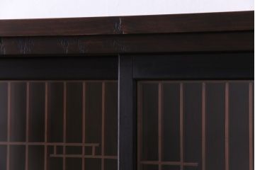 ラフジュ工房オリジナル　書院戸をリメイクした上品な戸棚(組子、収納棚、サイドボード)