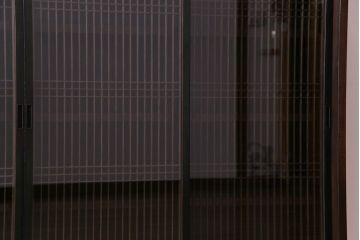 ラフジュ工房オリジナル　シンプルな書院戸をリメイクしたガラス戸棚(組子、収納棚、サイドボード)