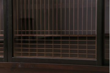 ラフジュ工房オリジナル　シンプルな書院戸をリメイクしたガラス戸棚(組子、収納棚、サイドボード)