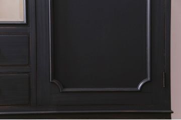 ペイント家具　シックな色合いが魅力の大正ロマンなワードローブ(洋服タンス)