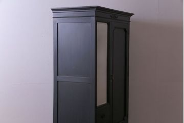 ペイント家具　シックな色合いが魅力の大正ロマンなワードローブ(洋服タンス)