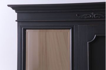 ペイント家具　シックな色合いが魅力の大正ロマンなワードローブ(洋服タンス)