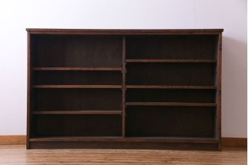 ラフジュ工房オリジナル　色ガラスが目を引くリメイクサイドボード(収納棚、戸棚)