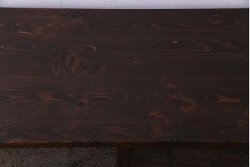 ラフジュ工房オリジナル　色ガラスが目を引くリメイクサイドボード(収納棚、戸棚)