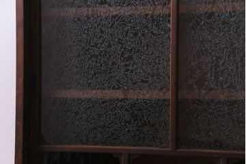 ラフジュ工房オリジナル　色ガラスが目を引くリメイクサイドボード(収納棚、戸棚)