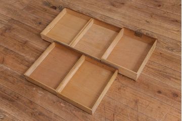 レトロ家具　昭和レトロ　ナラ材　素朴で温かみのある小引き出し(小物収納)